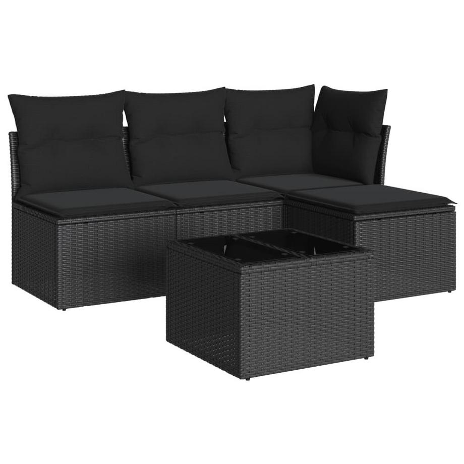 set divano da giardino Polirattan