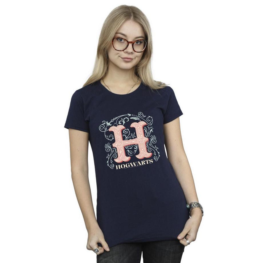 HARRY-POTTER Hogwarts T-Shirt Stampa Grafica  