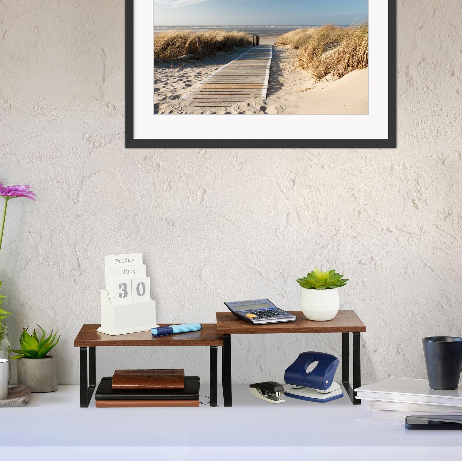 Northio Il set di mensole da tavolo in 2 parti in stile industriale  