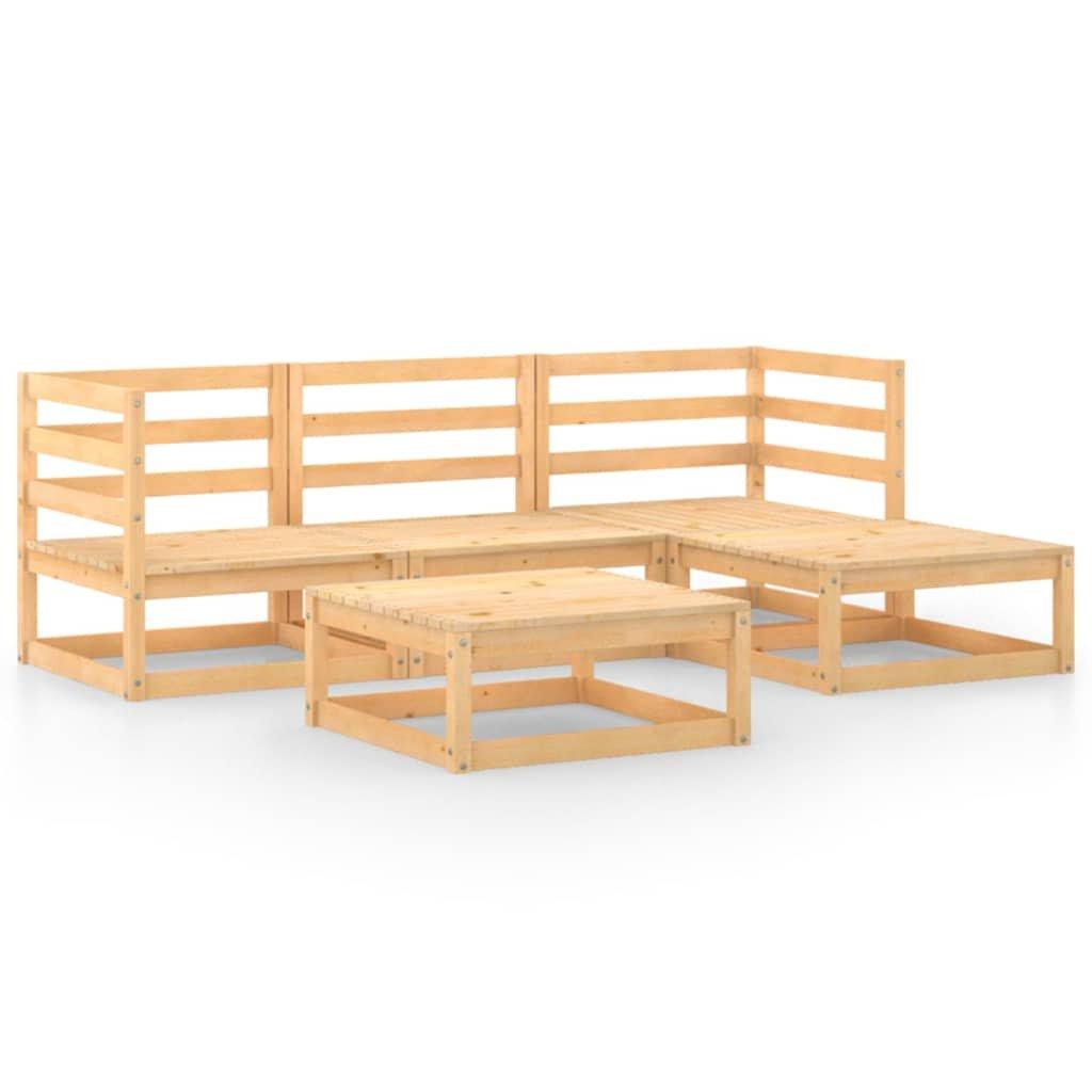 VidaXL Ensemble de meubles de jardin bois de pin  