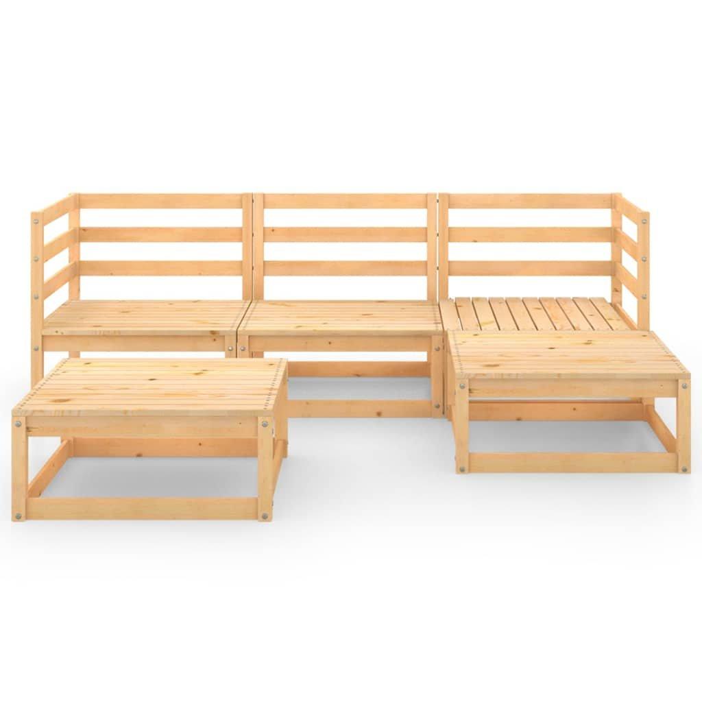 VidaXL Ensemble de meubles de jardin bois de pin  