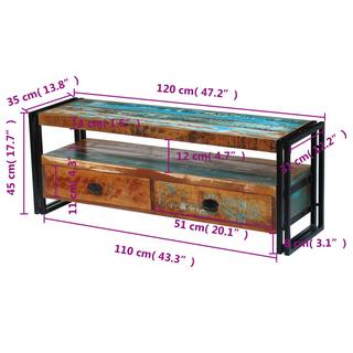 VidaXL Meuble tv bois  