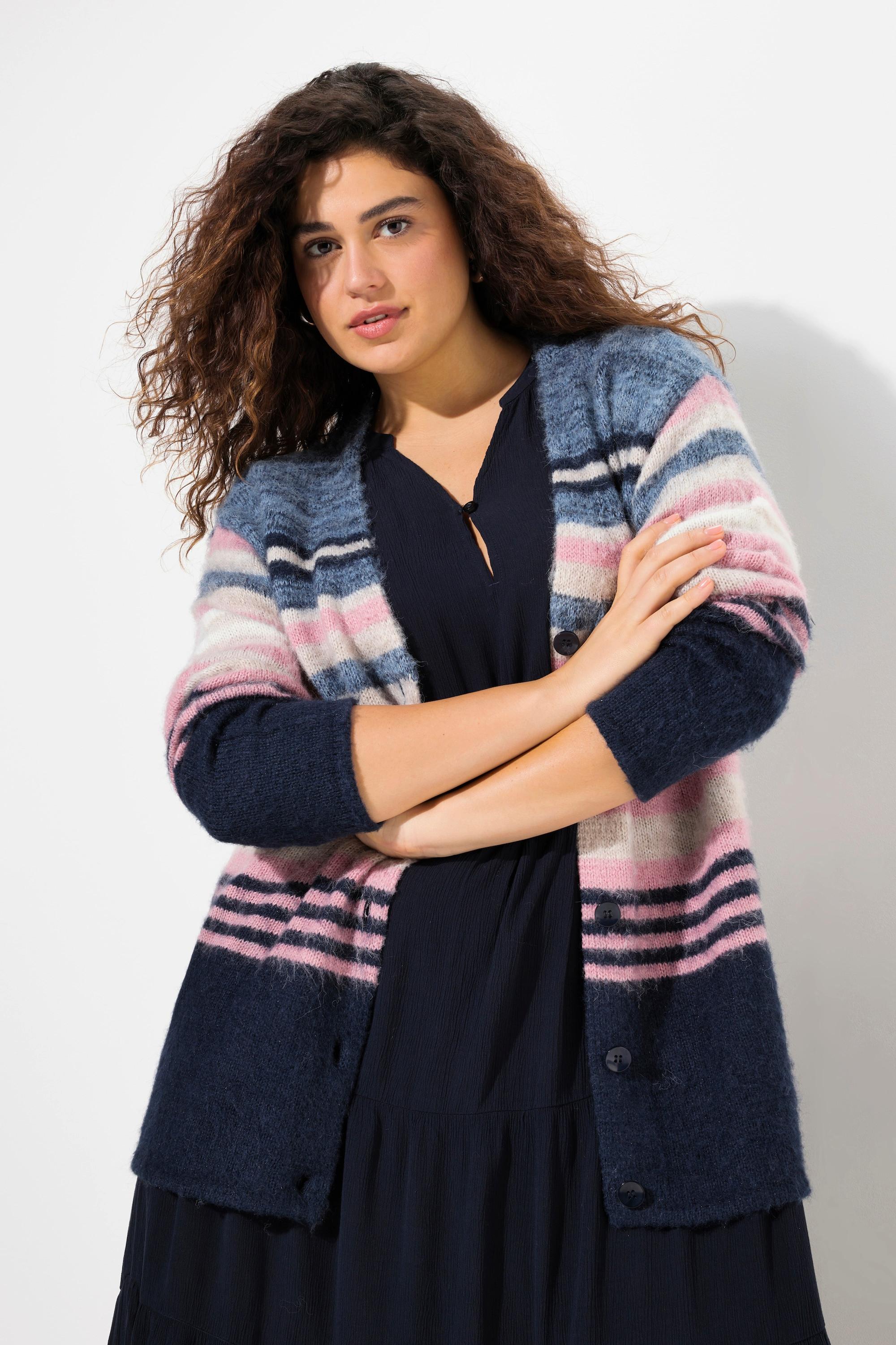 Ulla Popken  Cardigan aperto con maniche lunghe 