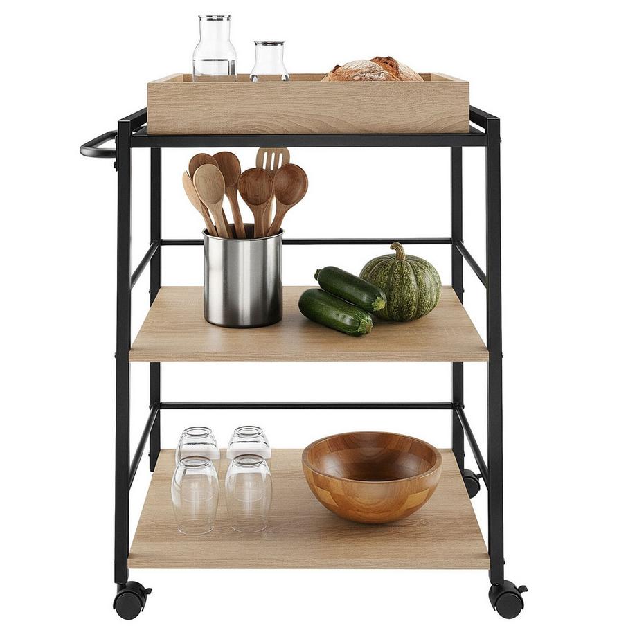 Tectake Chariot de service WORCESTER style industriel  