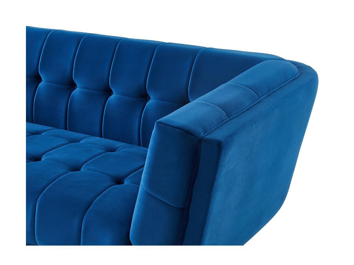 Vente-unique 3SitzerSofa Samt SAMANTHA II  