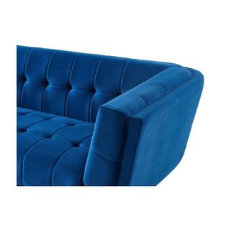 Vente-unique 3SitzerSofa Samt SAMANTHA II  