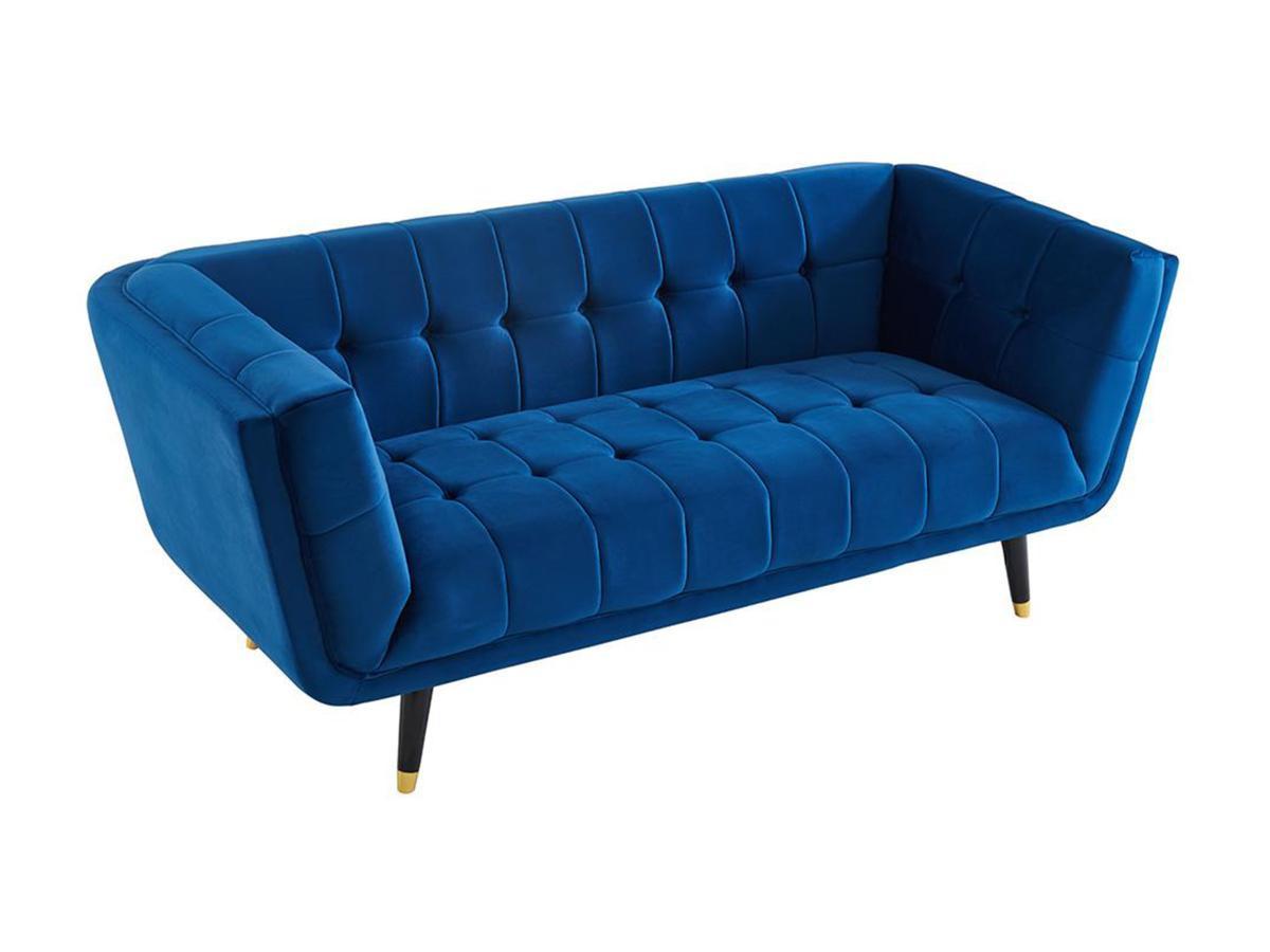 Vente-unique 3SitzerSofa Samt SAMANTHA II  