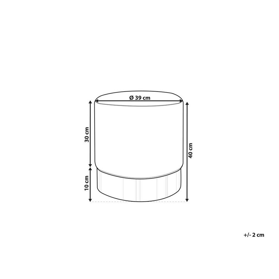 Beliani Pouf en Velluto Glamour SOPHIA  