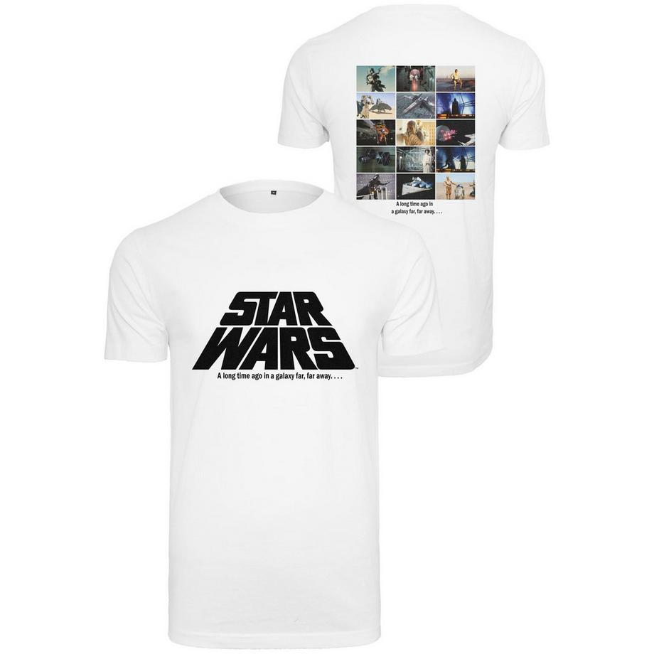 URBAN CLASSICS Star Wars Photo Collage Maglietta a Maniche Lunghe  