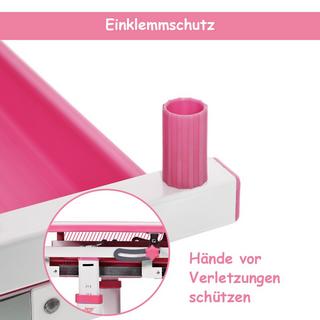 Northix Scrivania inclinabile per bambini, scrivania per giovani, rosa  