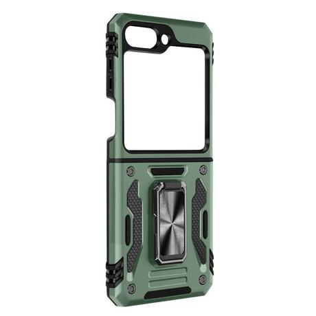 Avizar  Coque Bague Samsung Z Flip 5 Bumper Vert 