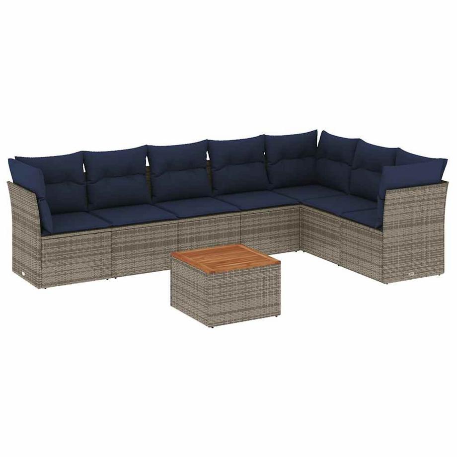 set divano da giardino Polirattan