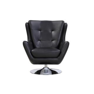 Vente-unique Fauteuil pivotant en cuir ANABA  