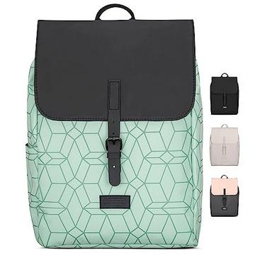 Rucksack Small Mint Pattern - Ida - Kleiner Rucksack für Freizeit, Uni oder City - Mit Laptopfach