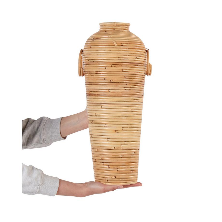 Beliani Vase décoratif en Rotin Boho ELATIA  