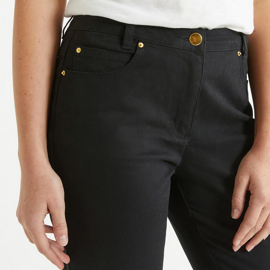 La Redoute Collections Pantaloni Dritti Cinque Tasche Cotone Stretch  