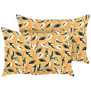 Beliani Lot de 2 coussins d'extérieur en Polyester Moderne TAGGIA  