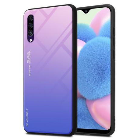 Cadorabo  Housse compatible avec Samsung Galaxy A50 4G / A50s / A30s - Coque de protection bicolore en silicone TPU et dos en verre trempé 