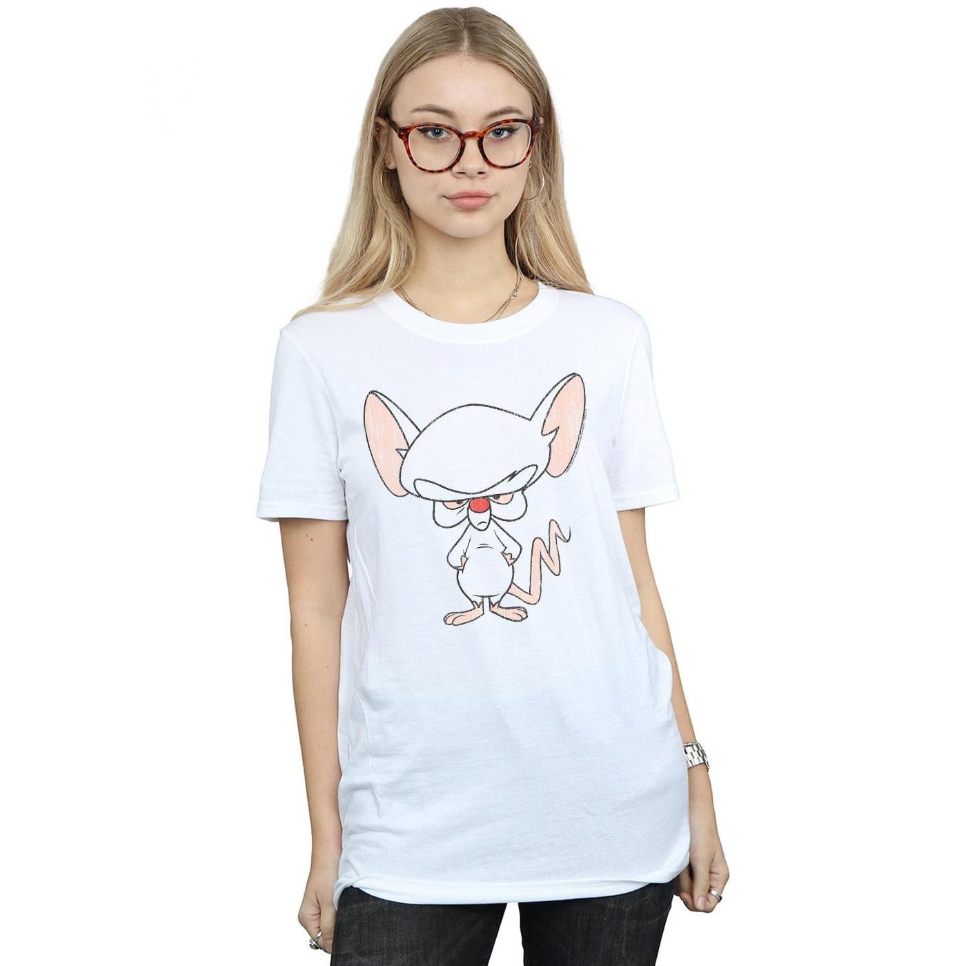 Animaniacs Pinky and the Brain The Brain T-Shirt Stampata  