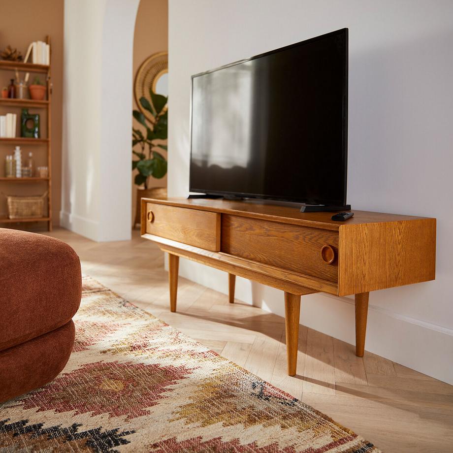 La Redoute Intérieurs TV-Möbel Quilda mit 2 Schiebetüren  