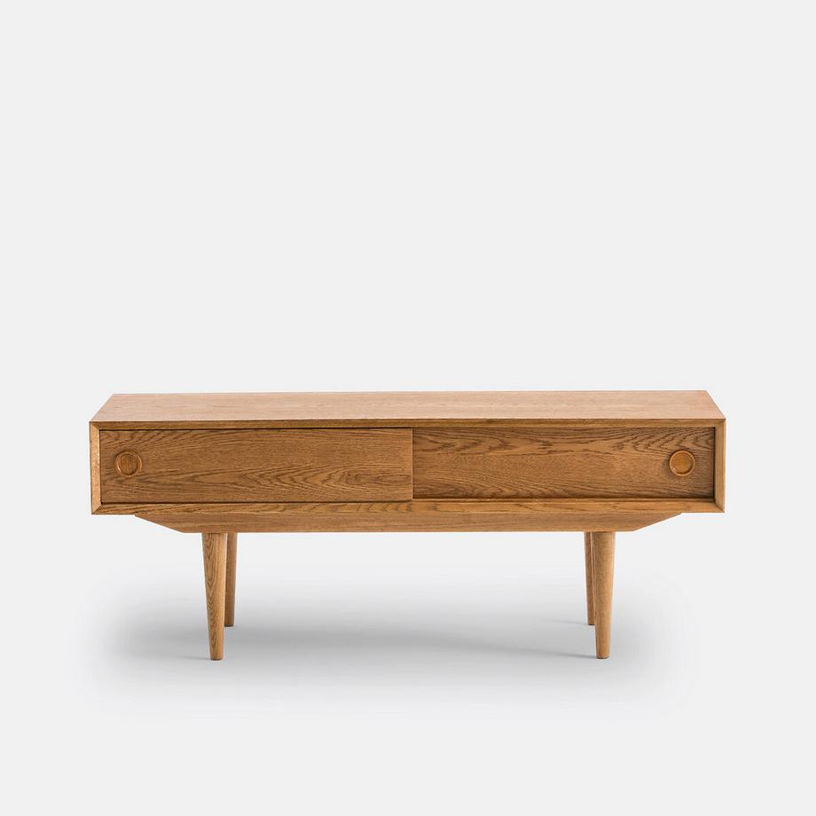 La Redoute Intérieurs TV-Möbel Quilda mit 2 Schiebetüren  