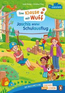 Penguin JUNIOR - Einfach selbst lesen: Eine Klasse mit Wuff - Joschis erster Schulausflug (Lesestufe 2) Reider, Katja; Thau, Christine (Illustrationen) Copertina rigida 