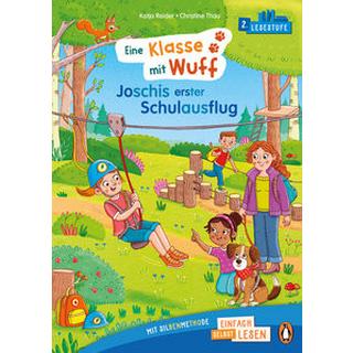 Penguin JUNIOR - Einfach selbst lesen: Eine Klasse mit Wuff - Joschis erster Schulausflug (Lesestufe 2) Reider, Katja; Thau, Christine (Illustrationen) Copertina rigida 