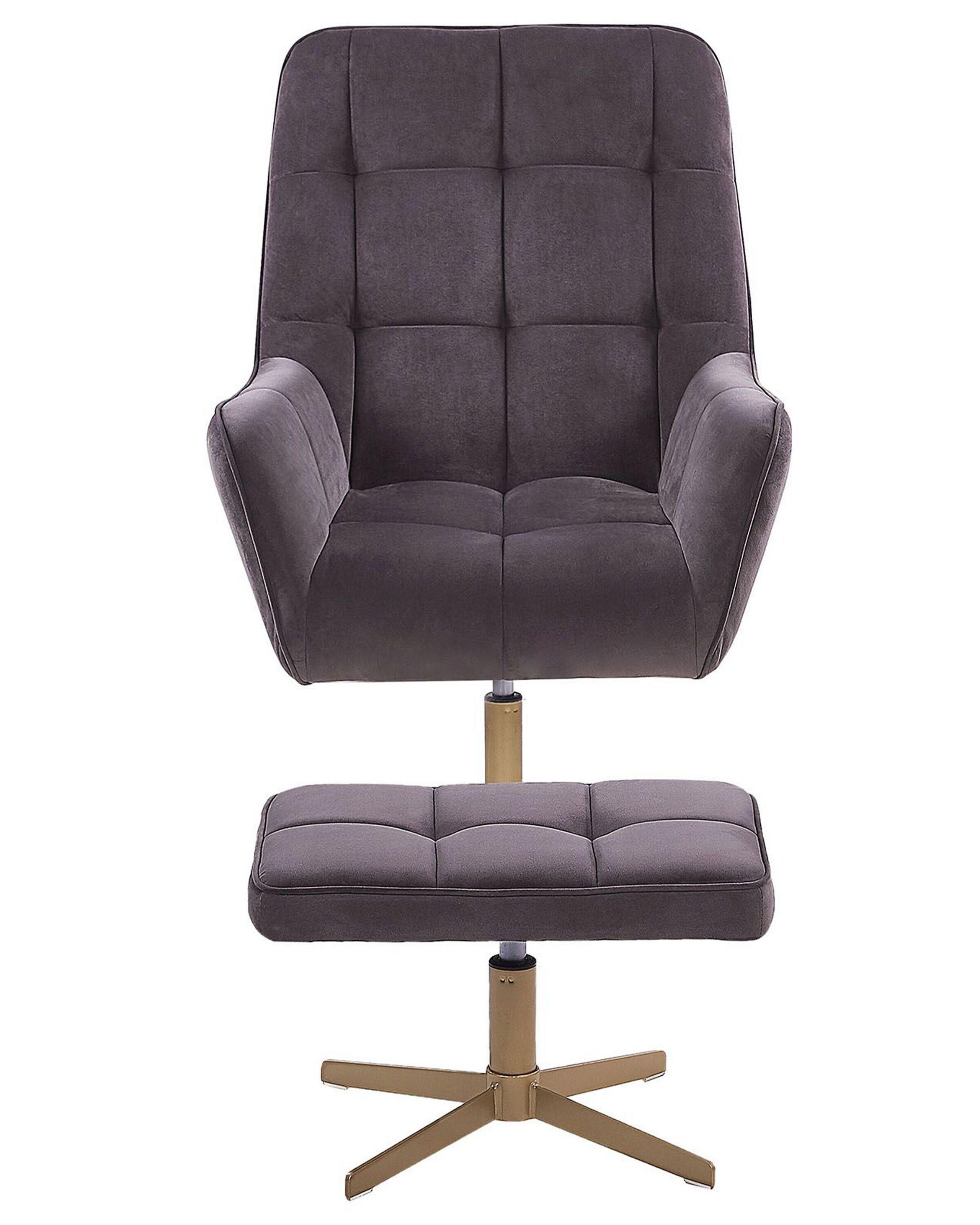 Beliani Fauteuil en Velours Moderne MOLLE  