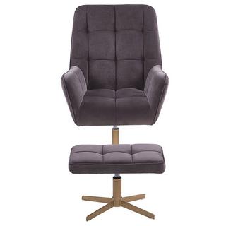 Beliani Fauteuil en Velours Moderne MOLLE  