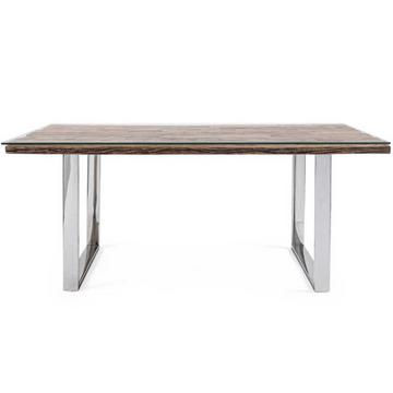 Tavolo in legno massello con vetro Stanton 180x90