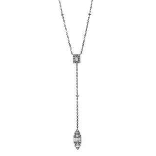 MUAU Schmuck  Collier 750/18K Weissgold Diamant 0.5ct. 45 cm Argento