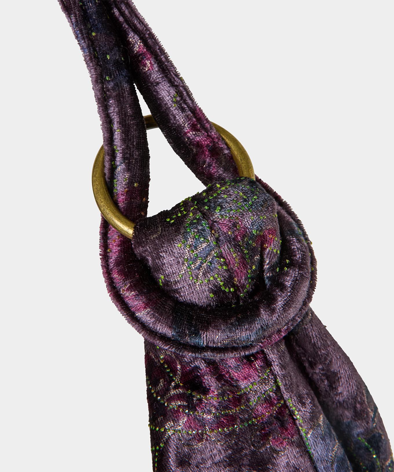 Joe Browns Borsa Boho in velluto motivo floreale  