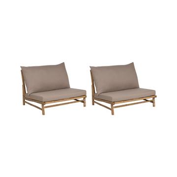 Lot de 2 chaises en Bambou Rustique TODI