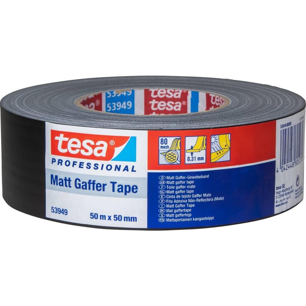 Tesa  53949 Gewebeband - mattes, nicht reflektierendes Gewebeband 