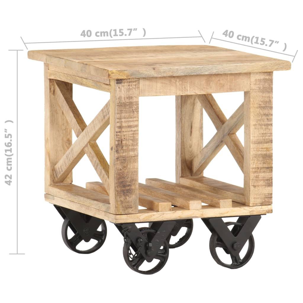 VidaXL Table d'appoint bois  