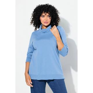 Ulla Popken  Rollkragenpullover, breite Rippbündchen, Langarm 