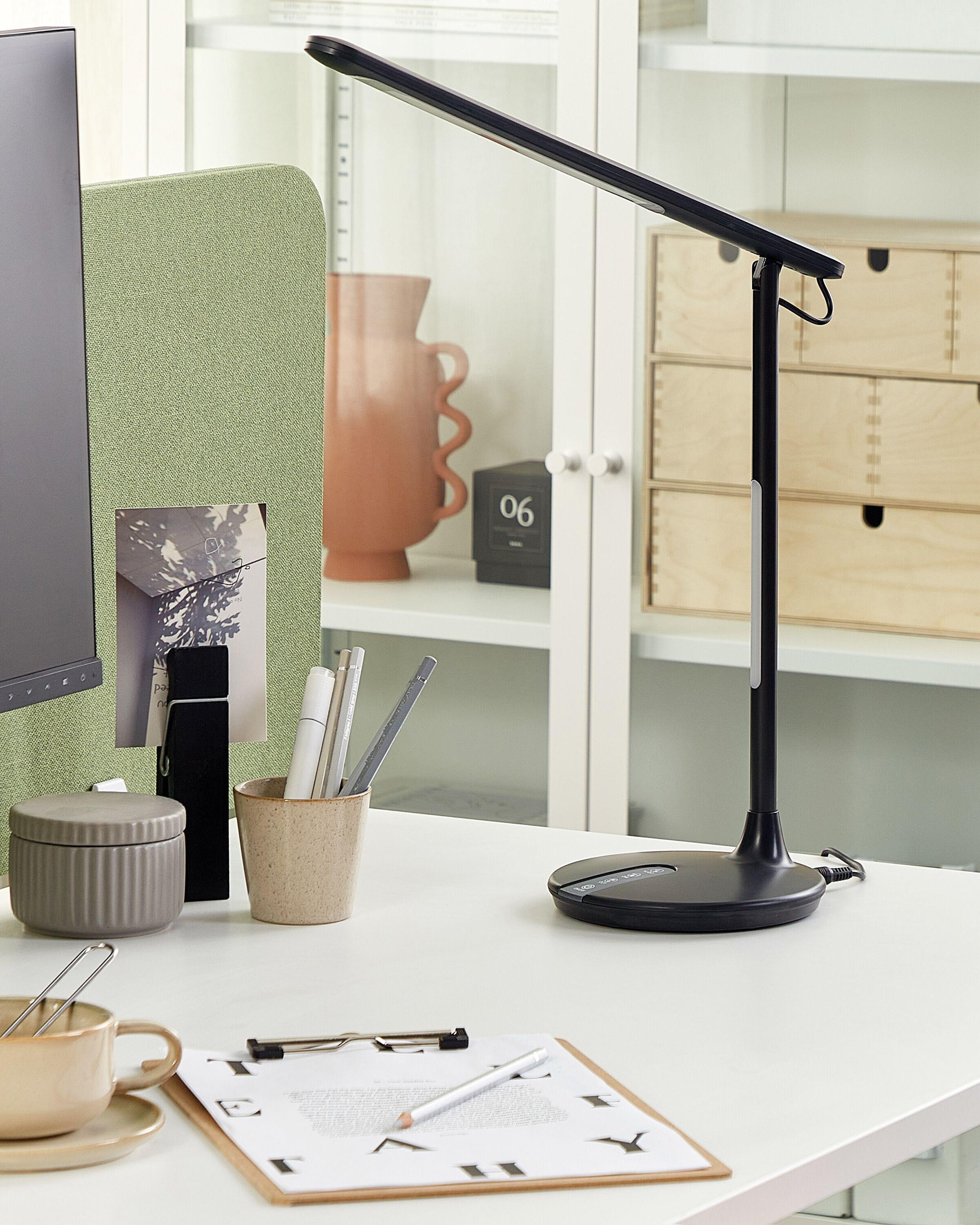 Beliani Lampe de bureau LED en Aluminium Industriel DRACO  