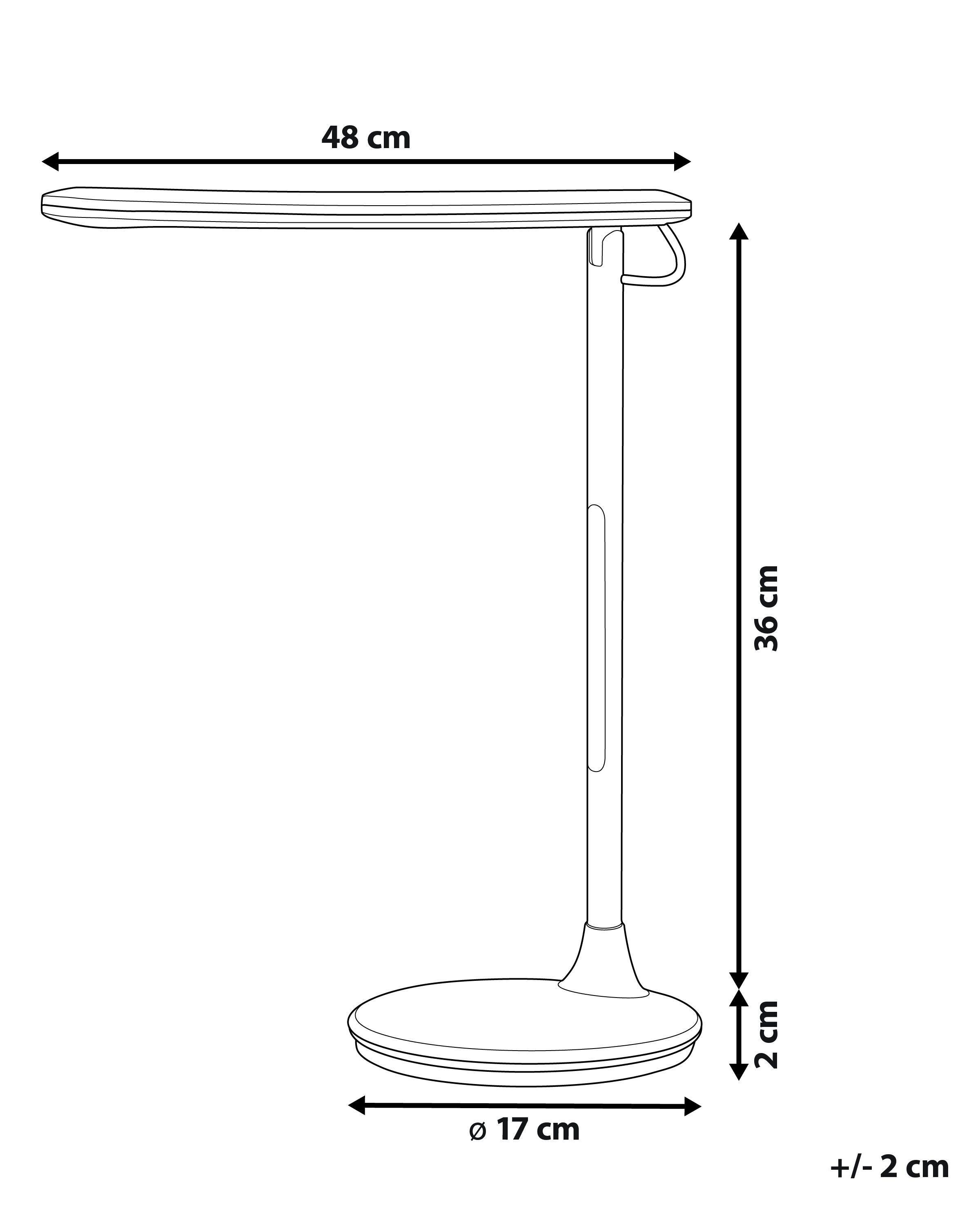 Beliani Lampe de bureau LED en Aluminium Industriel DRACO  