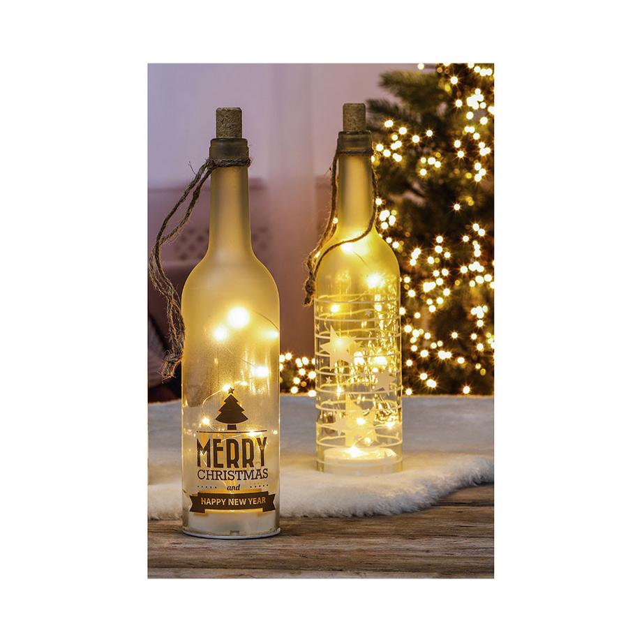 Glasflasche mit LED Beleuchtung