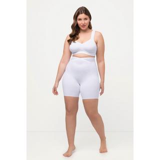 Ulla Popken  Pantaloncino modellante a vita alta con effetto incrociato e alta fascia in mesh 