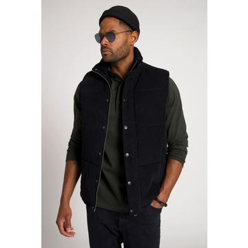 Gilet di velluto a coste con trapuntatura, zip e imbottitura calda, fino alla tg. 8XL
