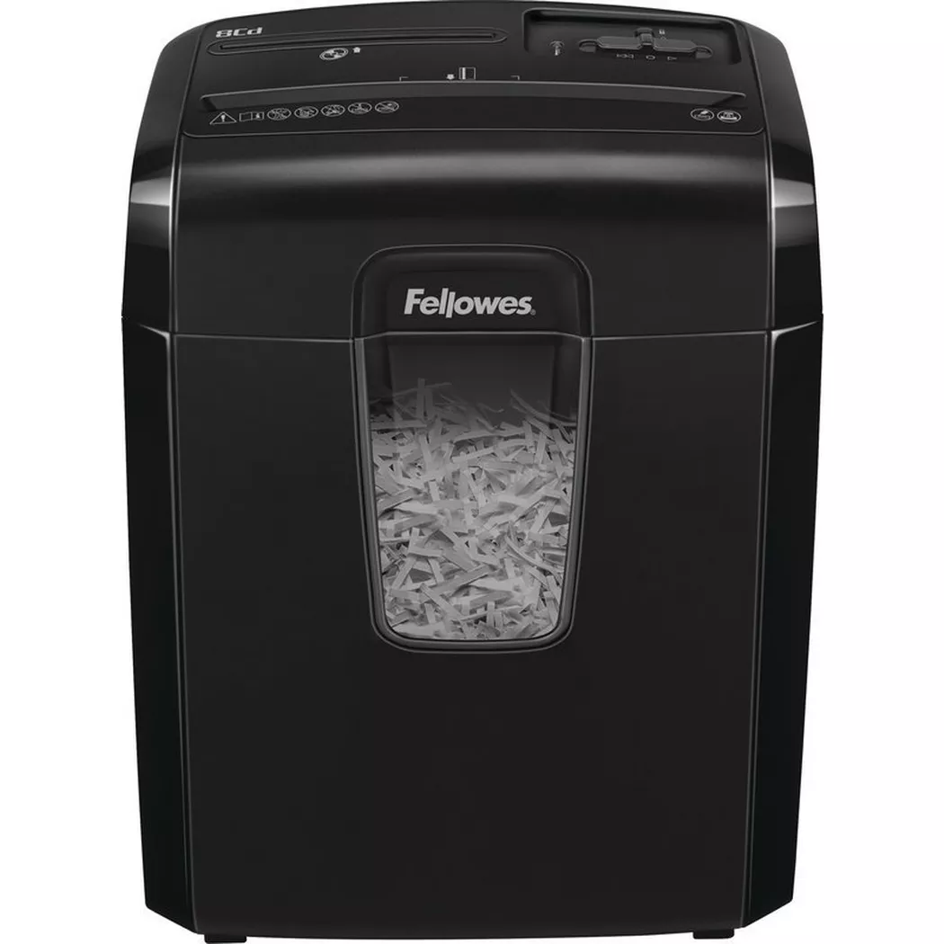 Fellowes – Aktenvernichter Powershred 4692101 8Cd, P-4, 14lt, Schwarz