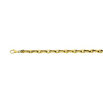 Collier Navette Gelbgold 750, 6.6x13.5mm, 45cm