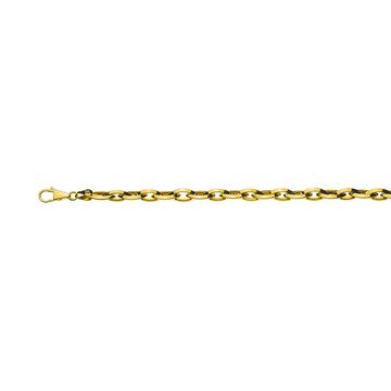 Collier Navette Gelbgold 750, 6.6x13.5mm, 45cm