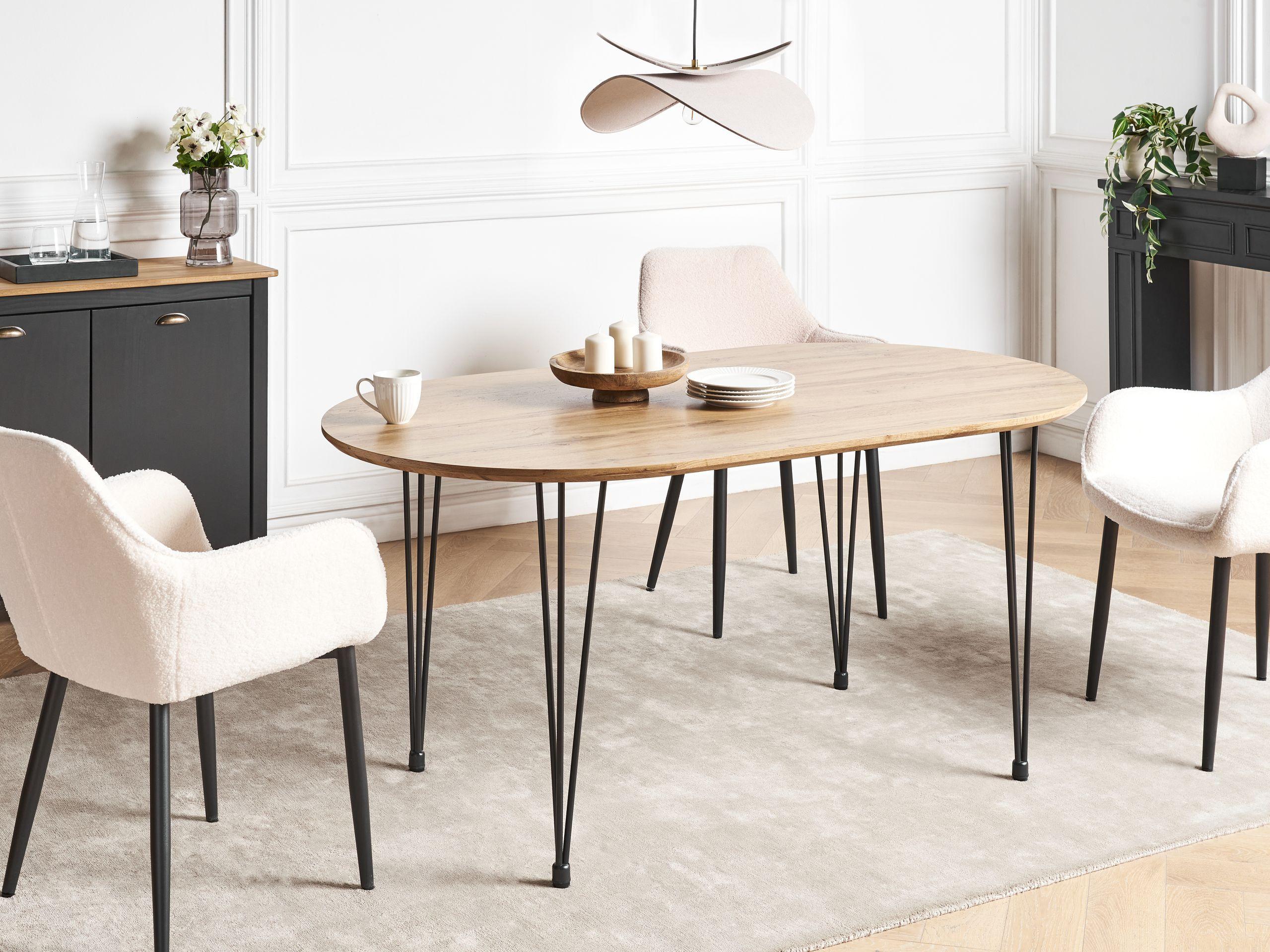 Beliani Esstisch aus MDF-Platte Modern CAVELL  