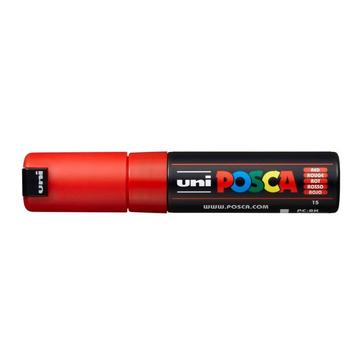 UNI-BALL Posca Marker 8mm PC-8K RED rot, Keilspitze