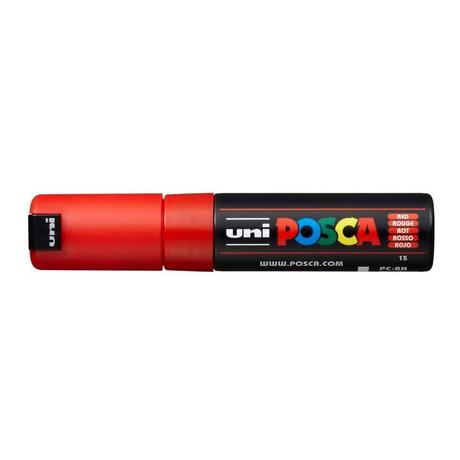 uni-ball UNI-BALL Posca Marker 8mm PC-8K RED rot, Keilspitze  