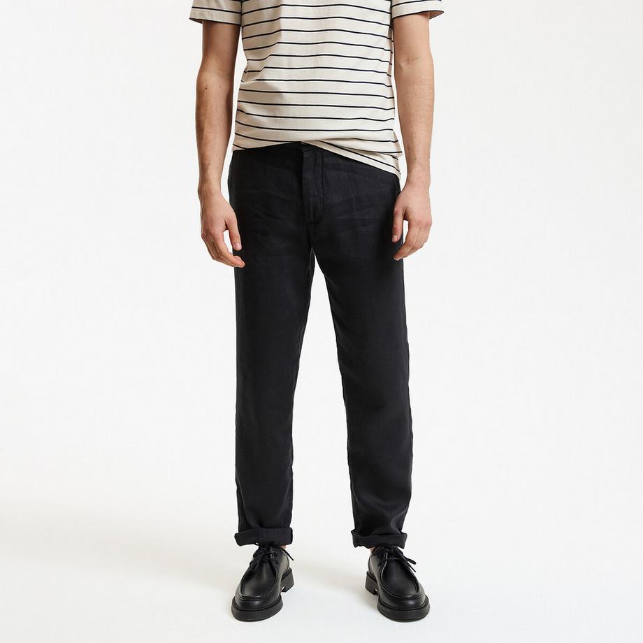 Pantalon droit en lin