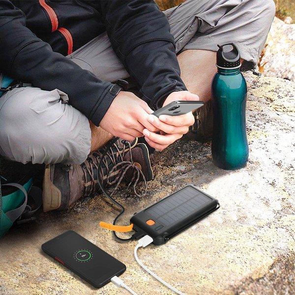 4smarts  Powerbank Solare 18W Quick Charge - Nero 