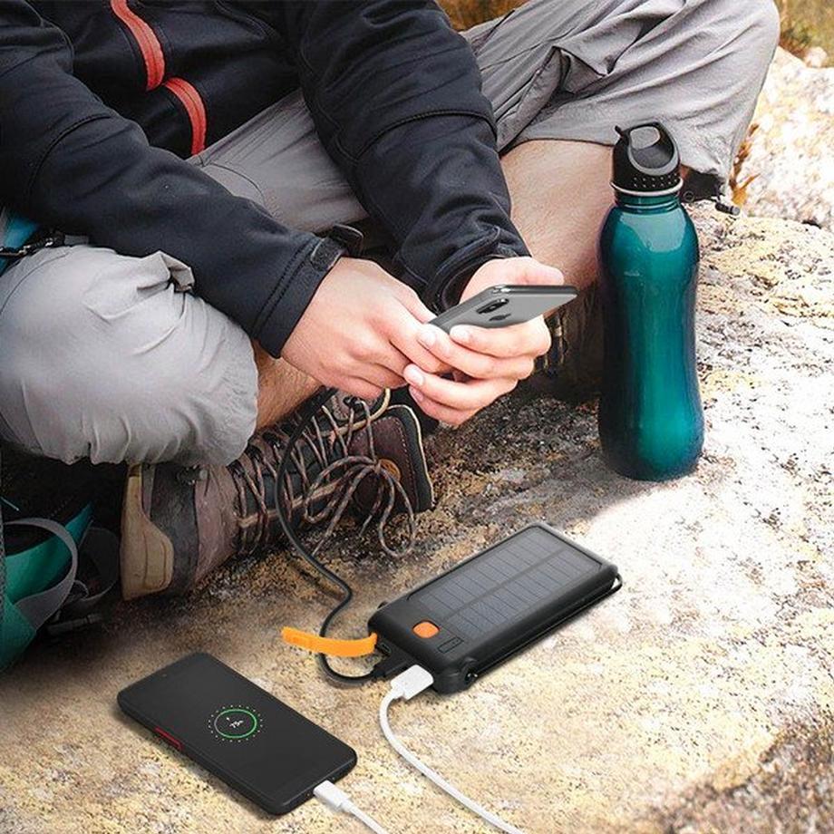 4smarts  Powerbank Solare 18W Quick Charge - Nero 